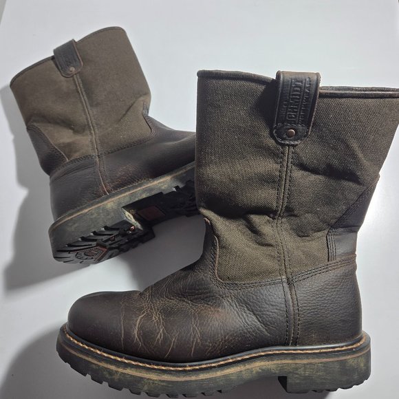 schmidt | Shoes | Ce Schmidt Mens 8 Brown Leather Steel Toe  display picture 2